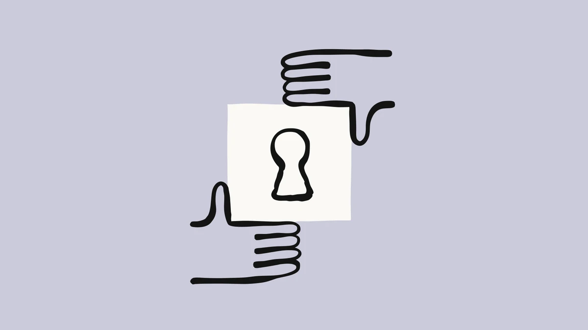 Hand and lock illustration for Anthropic cyber verification
