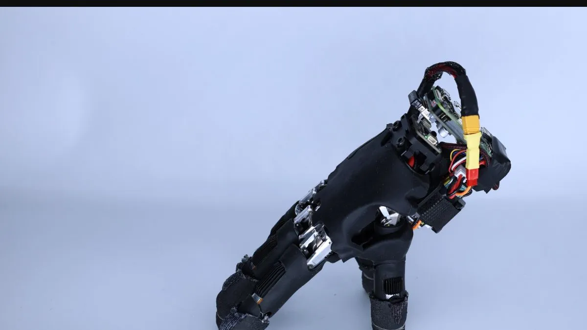 ETH Zurich robotic hand standing on its fingers in a laboratory