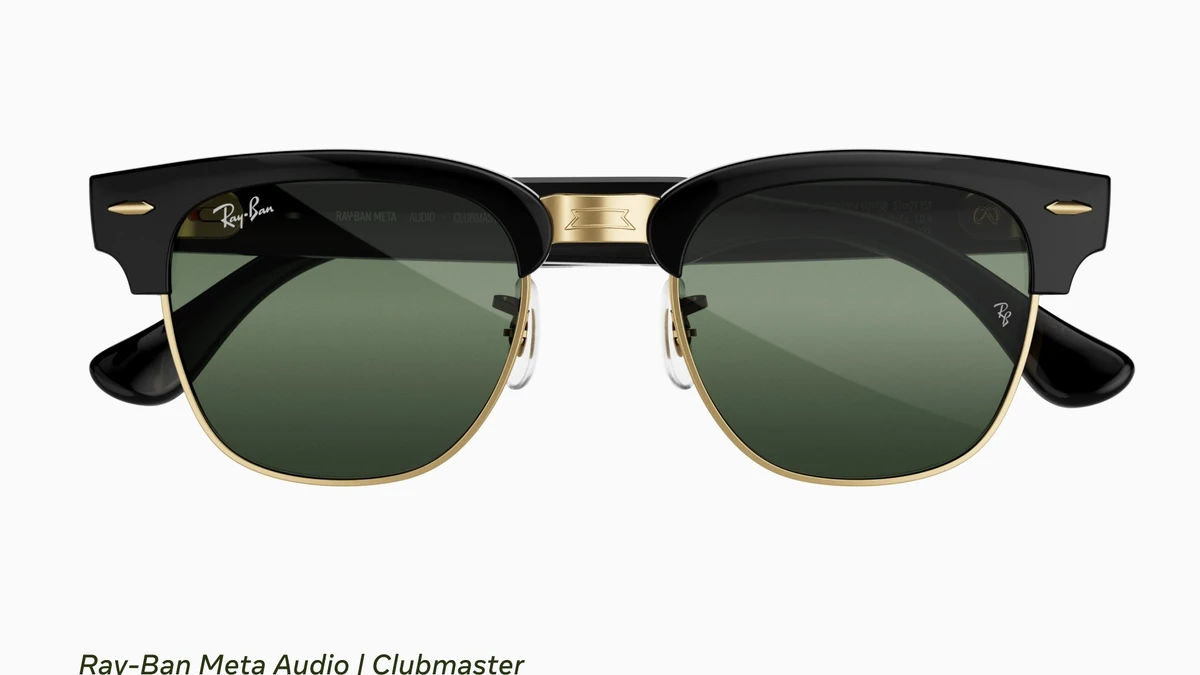Ray-Ban Meta Audio Clubmaster glasses in Meta’s official product image