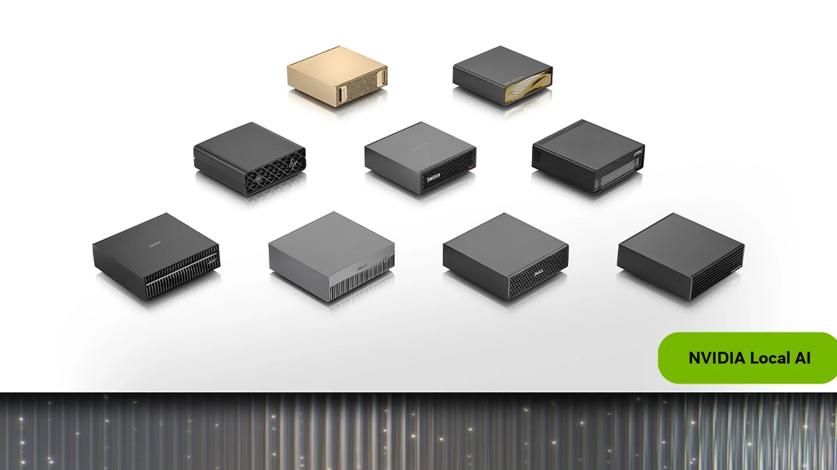 NVIDIA DGX Spark systems shown in the official 64GB product announcement