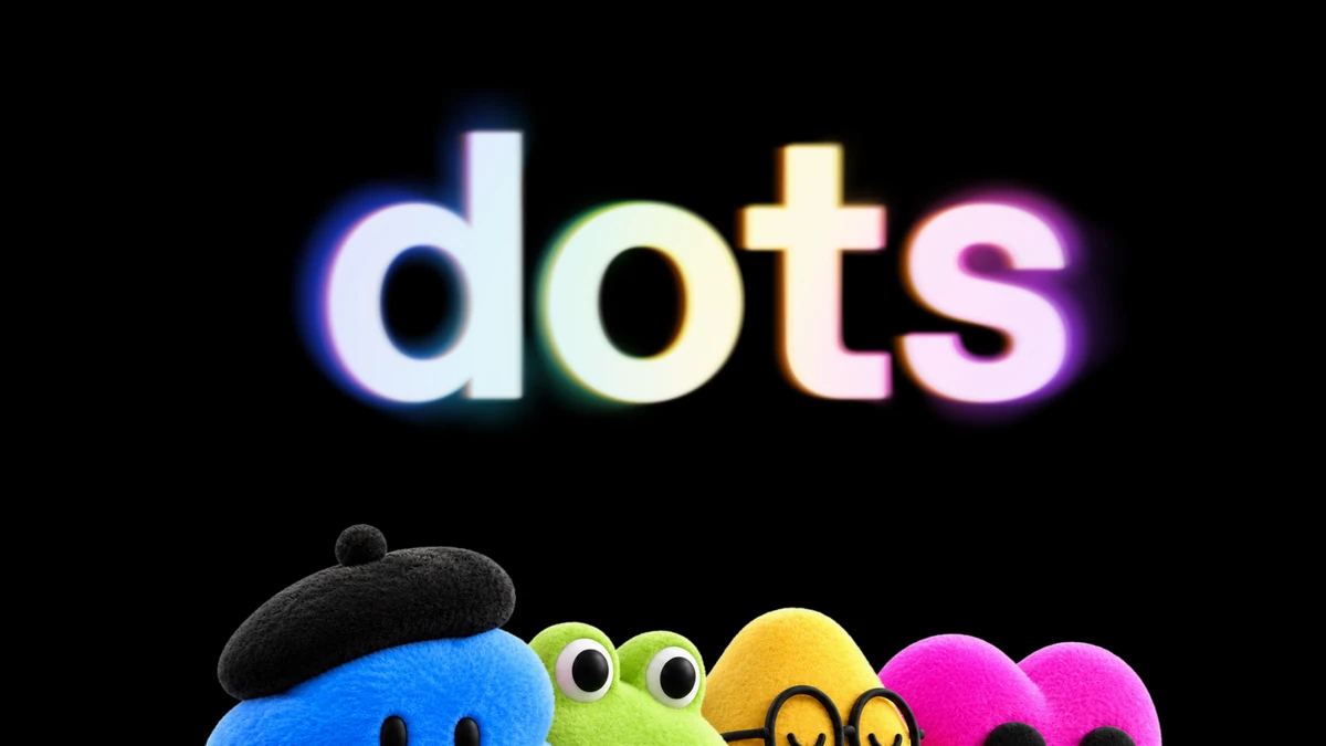 OpenAI Dots hero artwork with the product's customizable agent avatars