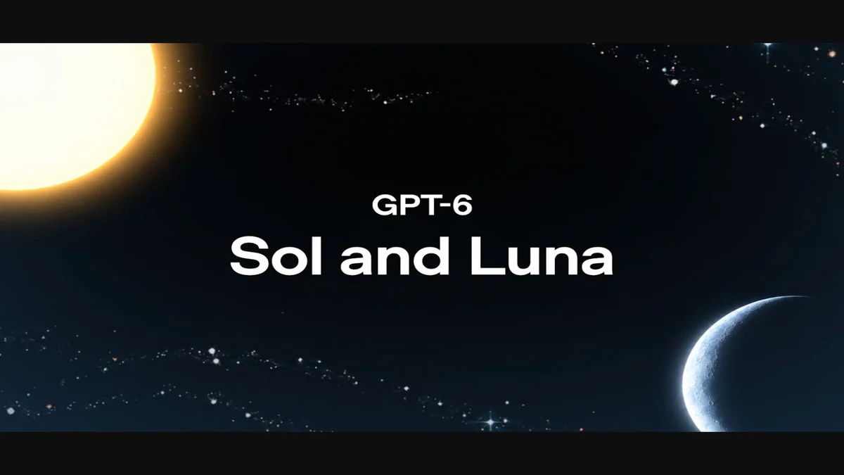 OpenAI's official GPT-6 Sol and Luna launch artwork